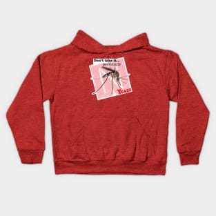 Mosquito biting Kids Hoodie